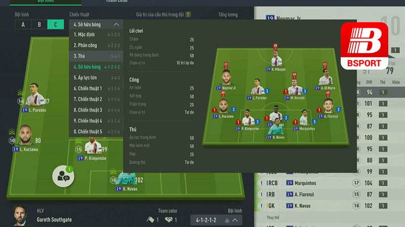 Cách xây dựng đội hình FIFA Online 4 cân bằng và linh hoạt